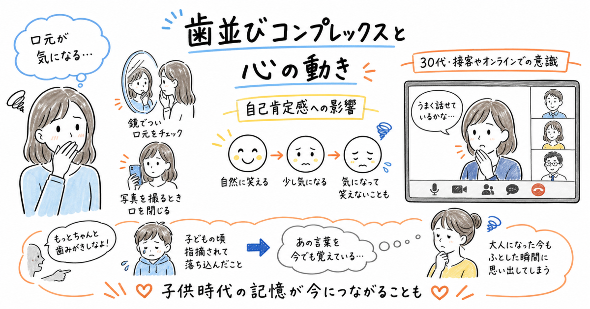 歯並びのコンプレックスがもたらす心理的影響と大人の葛藤
