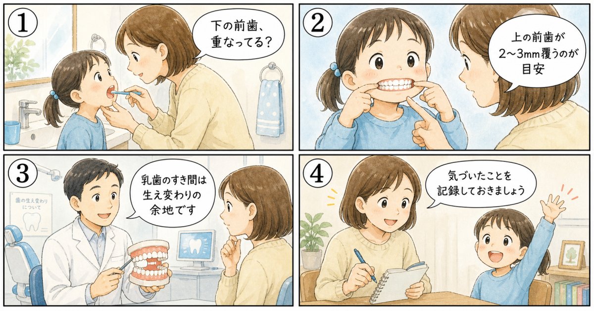 仕上げ磨きで観察する！子どもの歯並び・噛み合わせセルフチェック基準